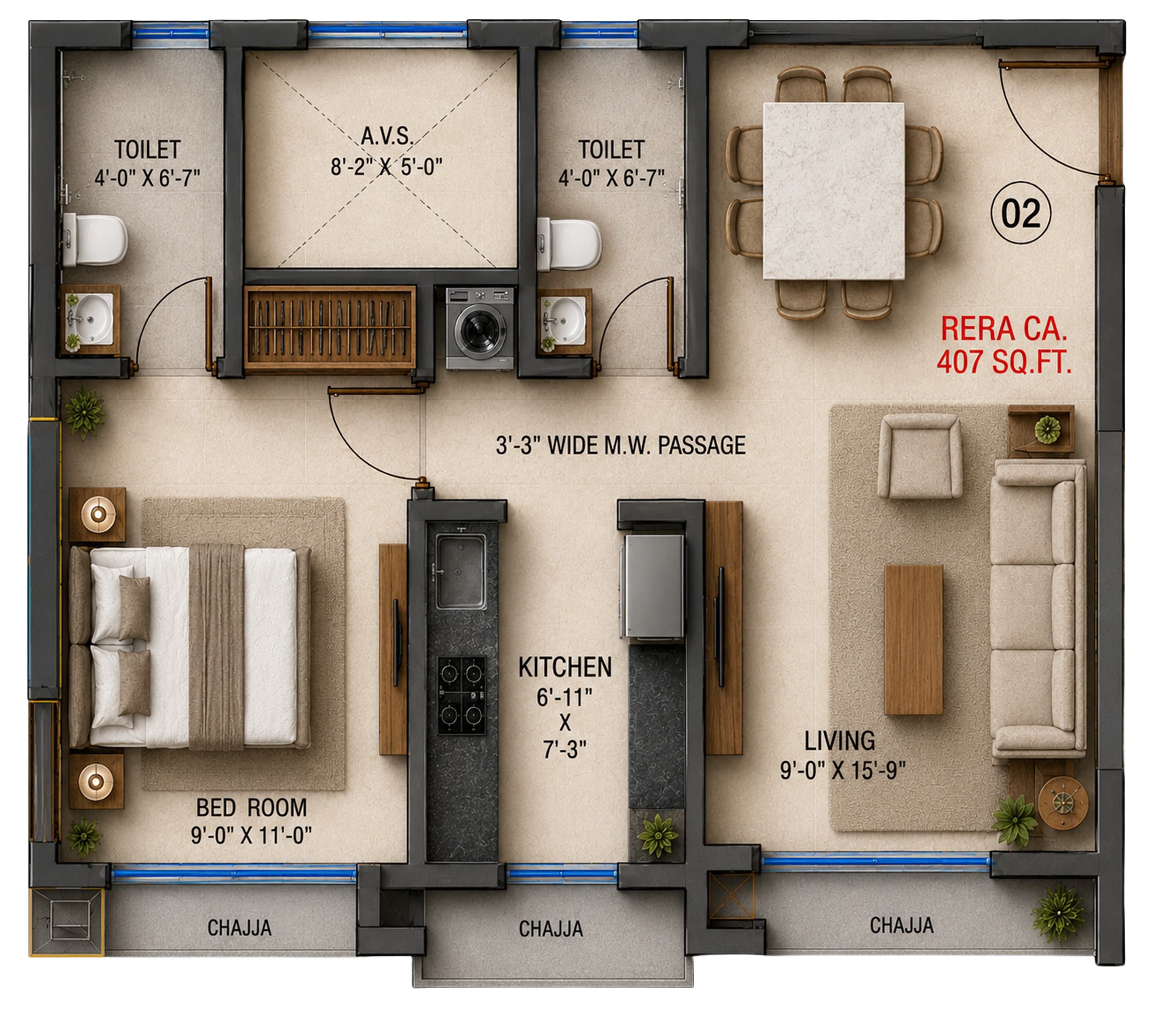 2 BHK
